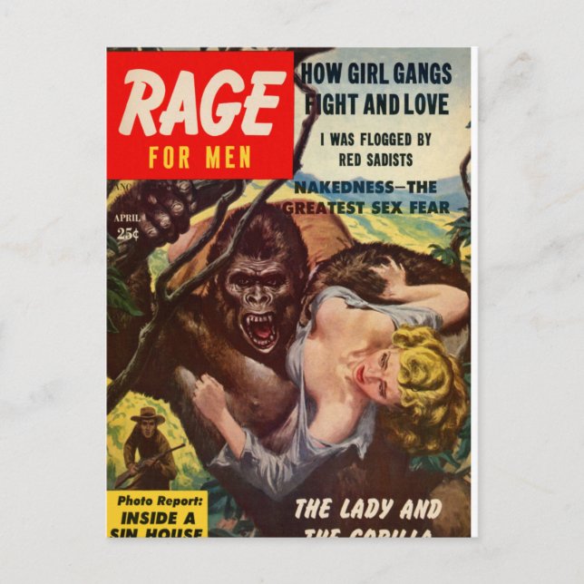 Rache für Männer 1 Postkarte (Vorderseite)