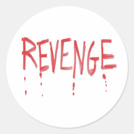 Rache Runder Aufkleber
