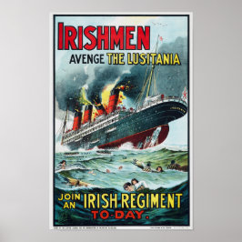 Rache the Lusitania - Mitglied einer irischen Regi Poster