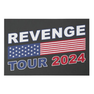Rache Tour 2024: Pro-Trump-politische Inspiration Künstlicher Leinwanddruck