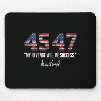 Rache wird die amerikanische Fahne Trump 2024 sein Mousepad