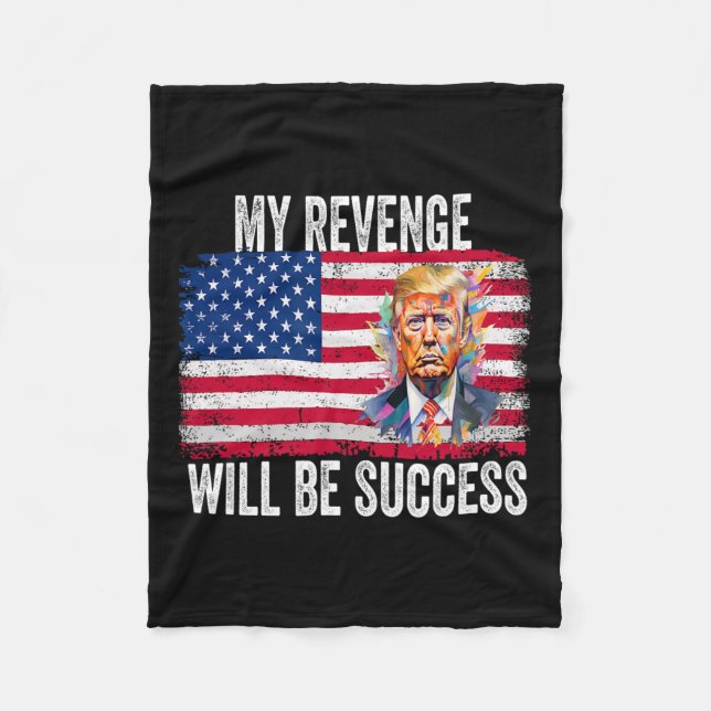Rache wird Erfolg sein, wenn Trump 2024 Amerika üb Fleecedecke (Vorderseite)