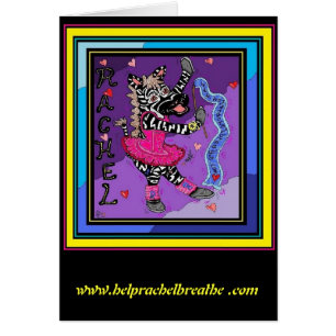 Rachel Balleria Zebra-Karte