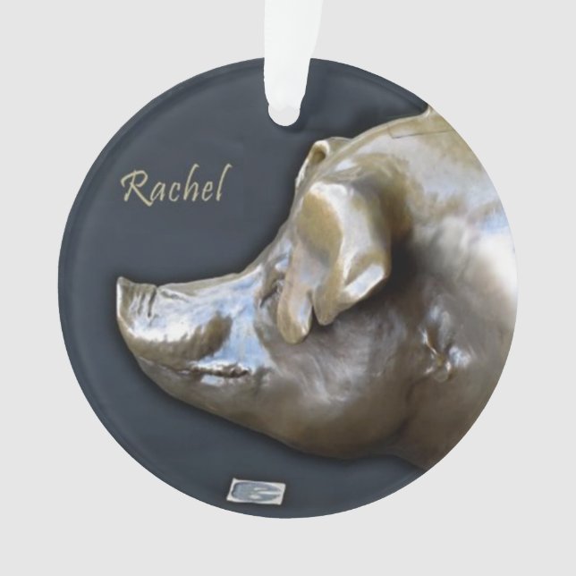 RACHEL die PIGGY BANK Verzierung Ornament (Vorderseite)