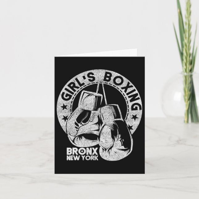 Rachel Girls Boxing Bronx Vintag Karte (Vorderseite)