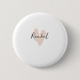 Rachel Heart Name Graphic Button