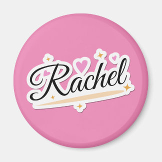 Rachel-Name niedliches Design Magnet