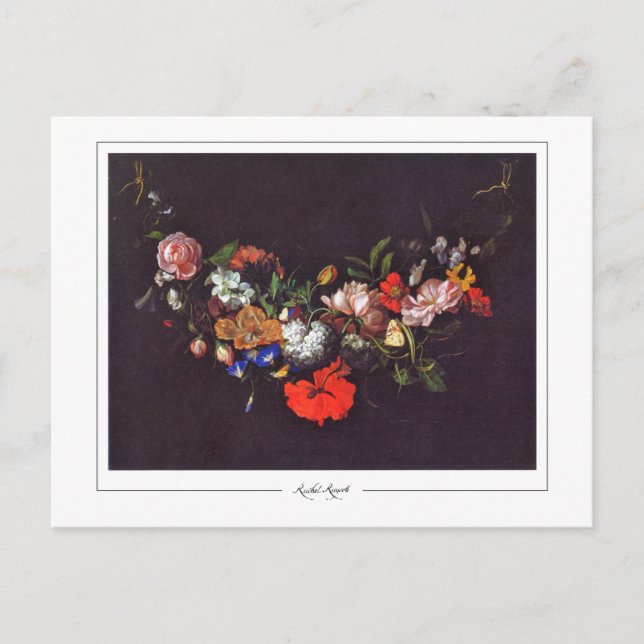 Rachel Ruysch #14 - Fine Art Postcard Postkarte (Vorderseite)