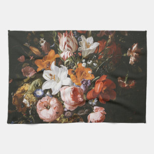 Rachel Ruysch - Blumen in einem Glasvase Geschirrtuch