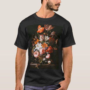 Rachel Ruysch - Blumen in einem Glasvase T-Shirt