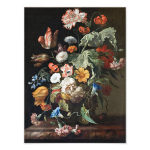 Rachel Ruysch - Stillleben mit Blumen Fotodruck