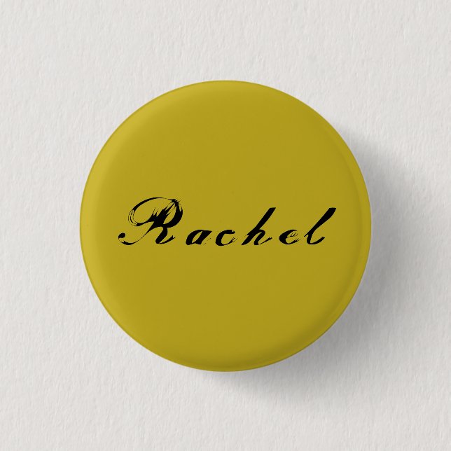 Rachel von der verwaisten schwarzen button (Vorderseite)