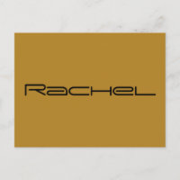 Rachel-Zeichen aus einem verwaisten, geometrischen