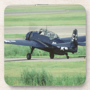 Rächer-Marine-Fördermaschinentorpedo Grummans Getränkeuntersetzer