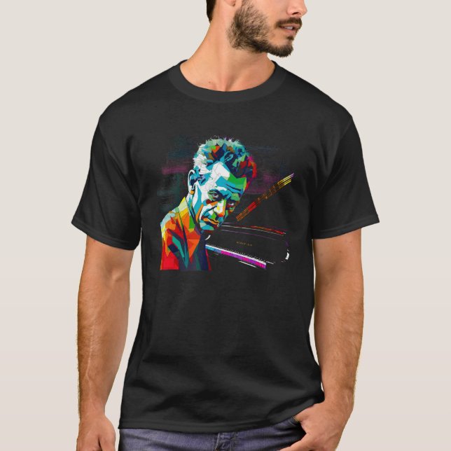 Rachmaninoff Music Piano T-Shirt (Vorderseite)