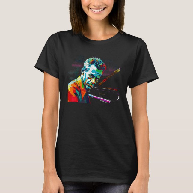 Rachmaninoff Music Piano T-Shirt (Vorderseite)