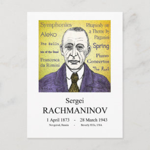 Rachmaninov Postkarte