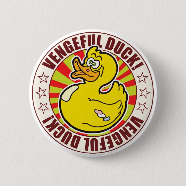 Rachsüchtige Ente Button (Vorderseite)