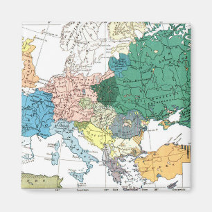 Racial Map of Europe Magnet