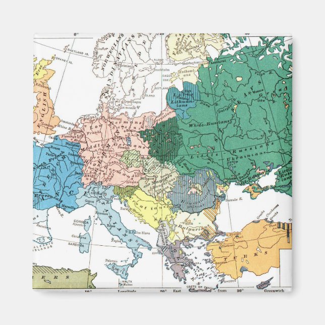 Racial Map of Europe Magnet (Vorne)