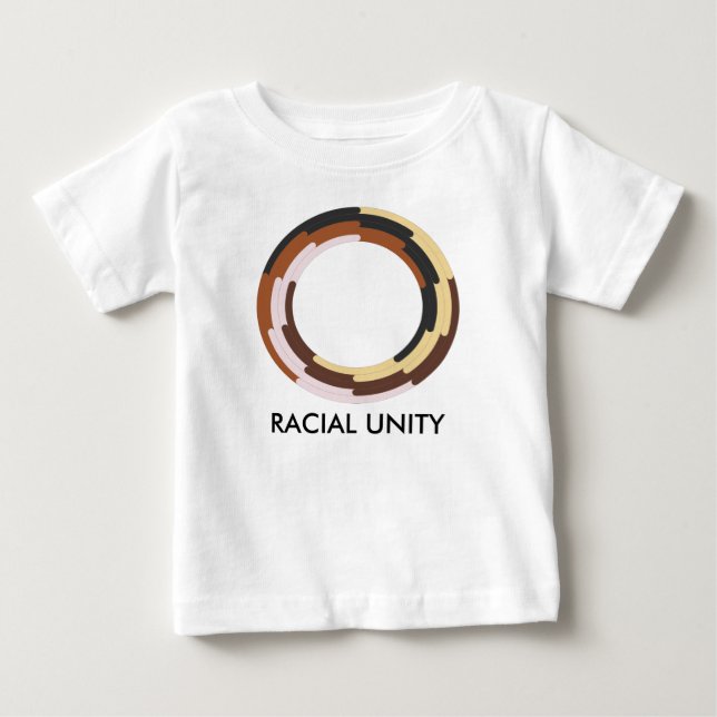 Racial Unity Baby One Piece T-shirt (Vorderseite)