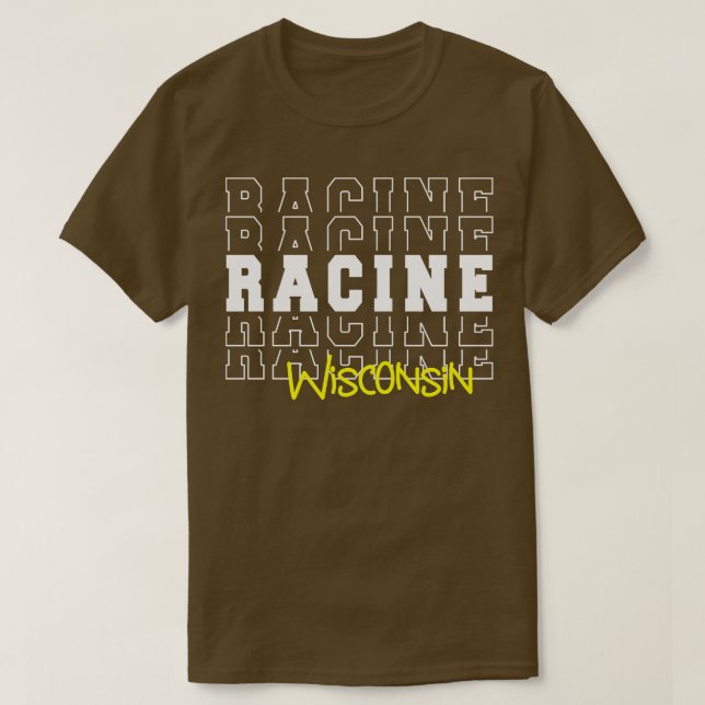 Racine city Wisconsin Racine T-Shirt (Design vorne)