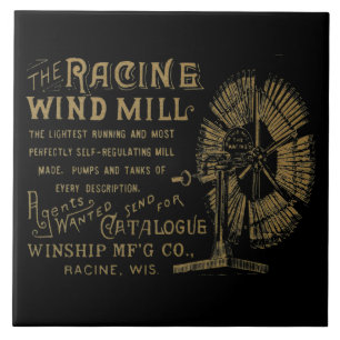 Racine Wind Mill Racine Wisconsin Fliese