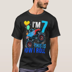 Racing 7. Geburtstag Junge Blaze Auto 7 Jahre alte T-Shirt