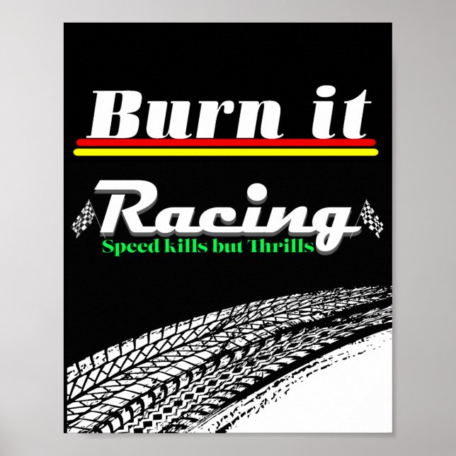 racing aesthetic design poster (Vorne)