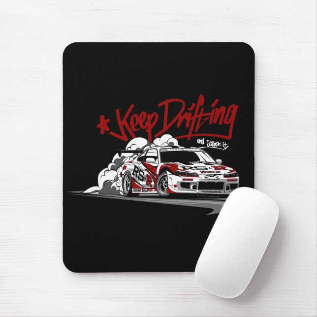 RACING AUTO BEHALTE DREHEN UND KRAPPEN SIE ES! MOUSEPAD (Mit Mouse)