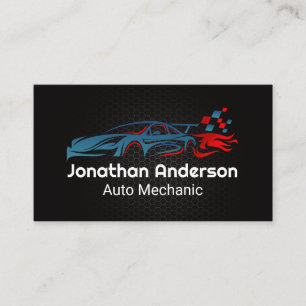 Racing Auto Car   Teile und Dienstleistungen Visitenkarte