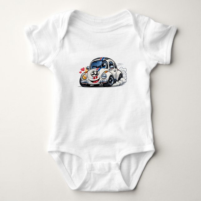 Racing Beetle Baby Bodysuit Strampler (Vorderseite)