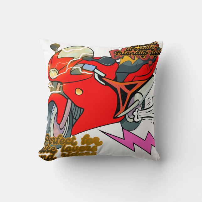  Racing Bike Art Speed Kissen (Vorderseite)