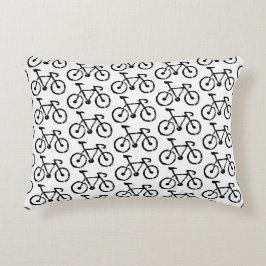 Racing Bike Print Accent Pillow Dekokissen
