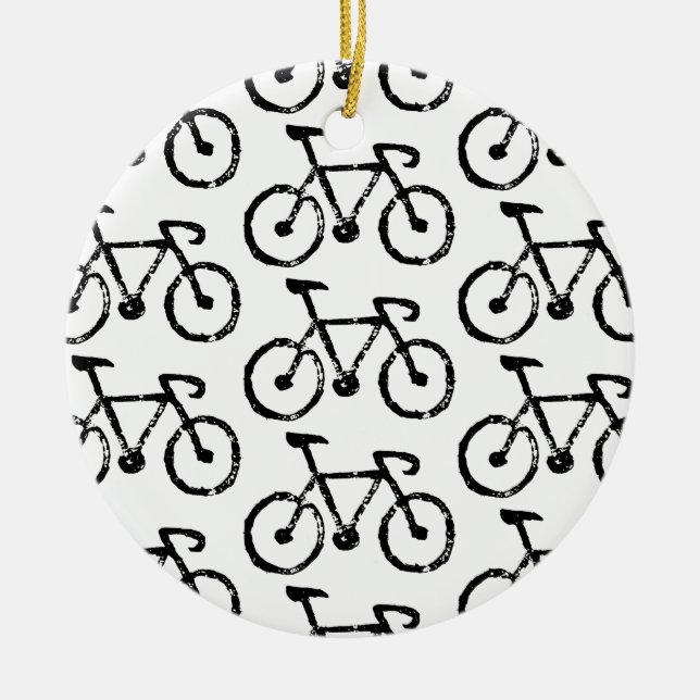 Racing Bike Print Keramik Ornament (Vorne)