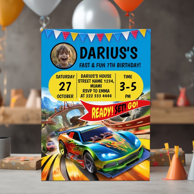 Racing Birthday Bash Einladung (Von Creator hochgeladen)
