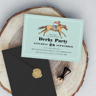 Racing Birthday Derby Party Einladung