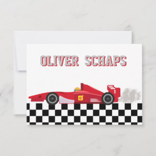 Racing Boys Vielen Dank Hinweis Dankeskarte