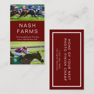 Racing Business Cards Visitenkarte