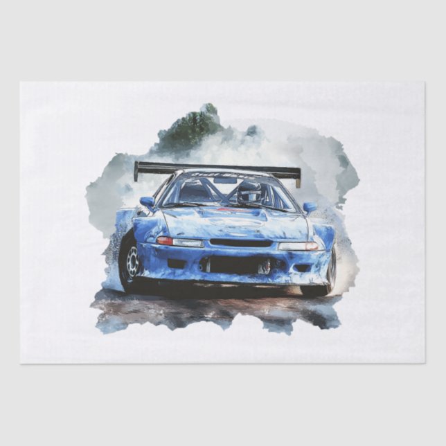 Racing Car Decoupage Seidenpapier (Vorderseite)