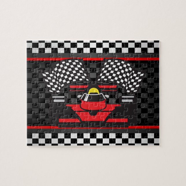 Racing Car Design Jigsaw Puzzle (Horizontal)