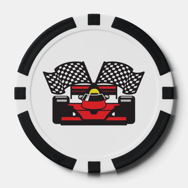 Racing Car Design Poker Chips (Vorderseite)