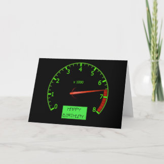 Racing Car Fan Geburtstagskarte Karte