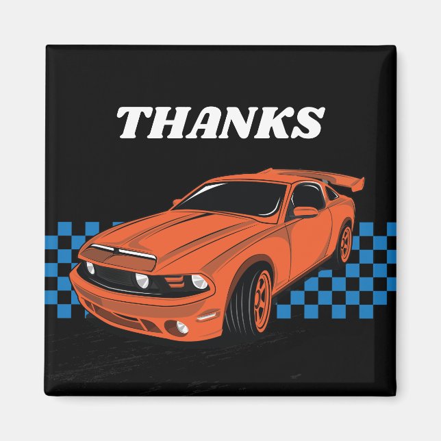 Racing Car Magnet, Parvour Magnet (Vorne)