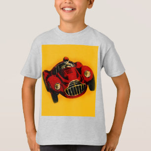 Racing Car Rot Gelb Altes Auto T-Shirt