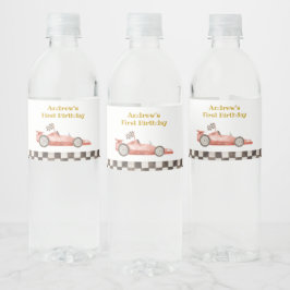 Racing Car Water Flaschen Etiketten