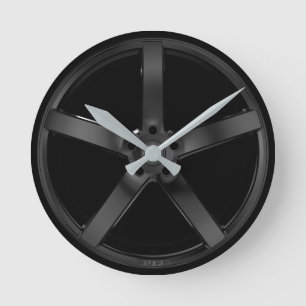 Racing Car Wheel Rim Gran Turismo Film GT7 Runde Wanduhr