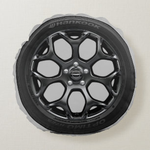 Racing Car Wheel Rim Gran Turismo Film GT7 Rundes Kissen