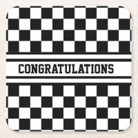 Racing Checkered Sieger Flag Schwarz-Weiß