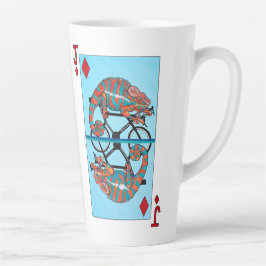 Racing Cyclist Große Latte-Tasse Milchtasse